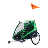 THULE Cadence Double Child Bicycle Trailer - Green - ANB Baby