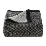 Tuwi Inti Knitted Baby Blanket, Black / Grey - ANB Baby
