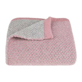 Tuwi Inti Knitted Baby Blanket, Pink / Grey - ANB Baby