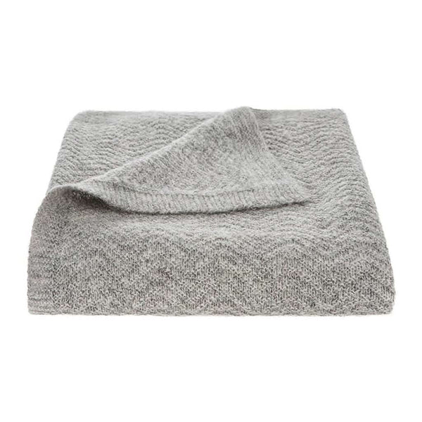Tuwi Wave Knitted Baby Blanket, Grey
