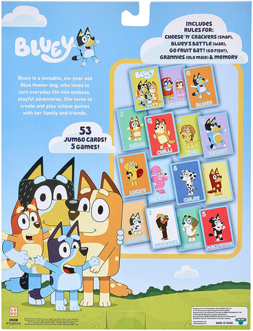 Bluey 5-in-1 Card Game Set, -- ANB Baby