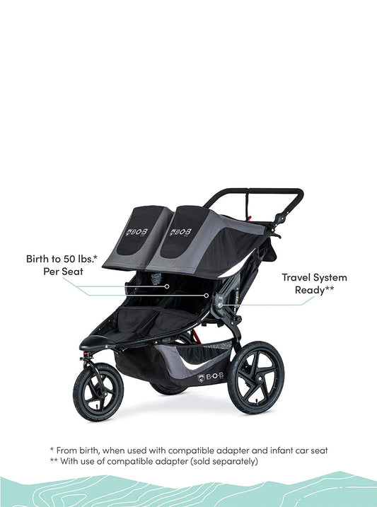 BOB Gear Revolution Flex 3.0 Duallie Double Jogging Stroller, -- ANB Baby
