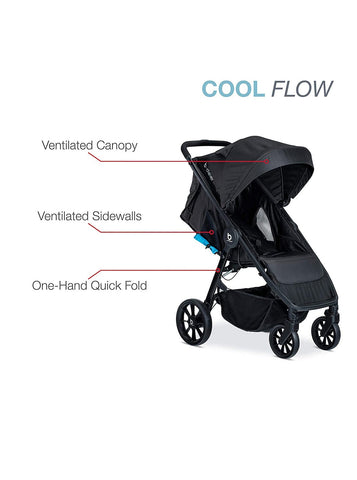 Britax B-Clever Lightweight Stroller, Cool Flow Teal, -- ANB Baby