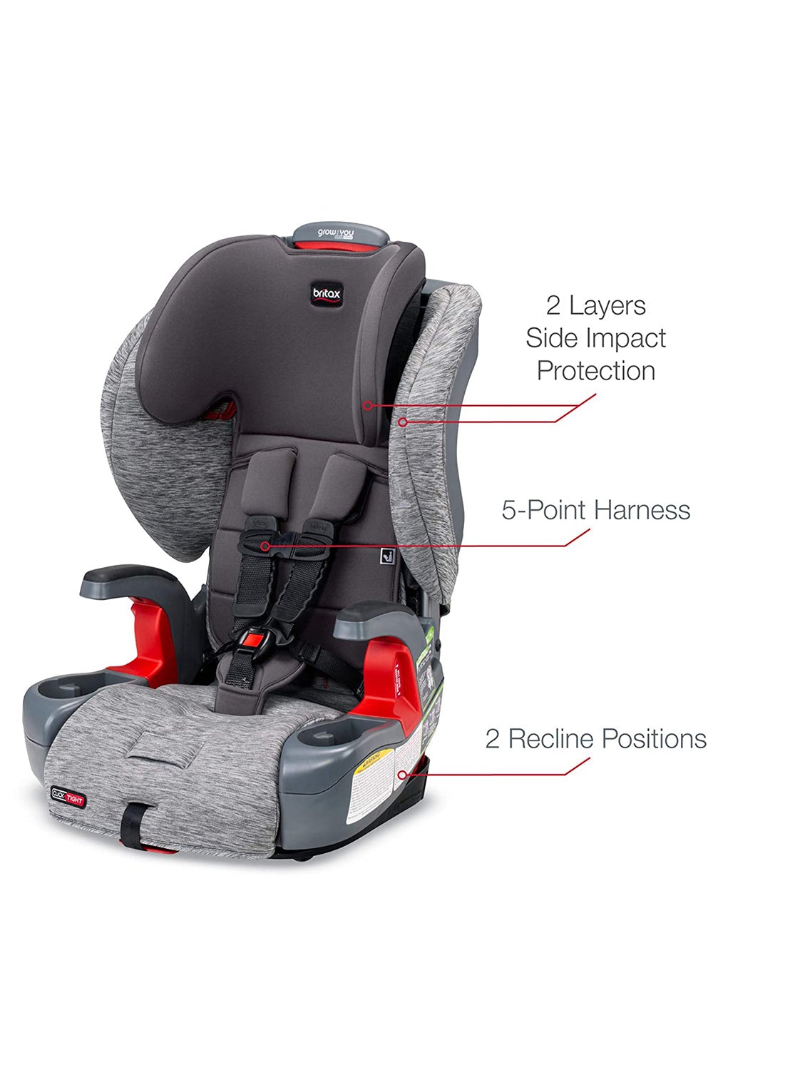 BRITAX Grow With You Harness-to-Booster Car Seat with ClickTight, -- ANB Baby