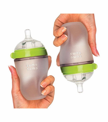 Comotomo Baby Bottle 8 oz/ 250 ml - 2 Pack Green, -- ANB Baby