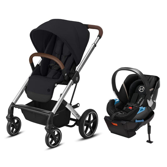 Cybex Balios S Lux Full Size Stroller + Aton 2 SensorSafe Travel System Bundle, -- ANB Baby