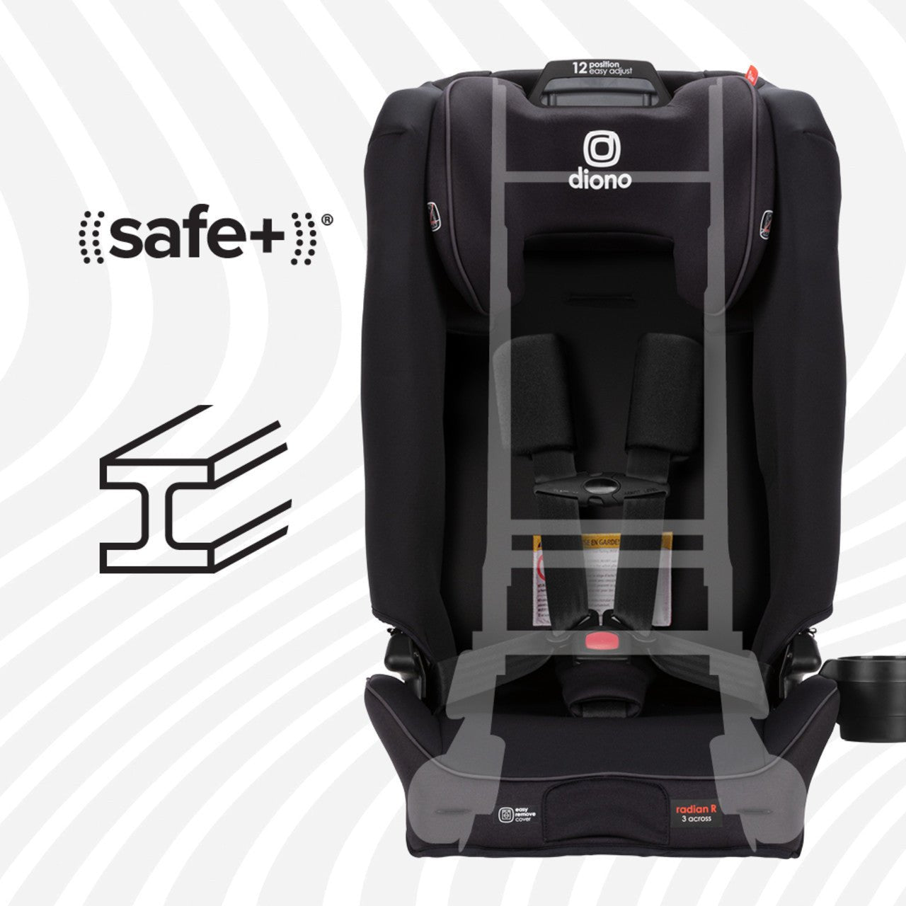 Diono Radian 3 R Safe+ Convertible Car Seat, -- ANB Baby