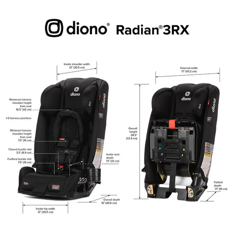 Diono Radian 3RX Latch All-in-One Convertible Car Seat, -- ANB Baby