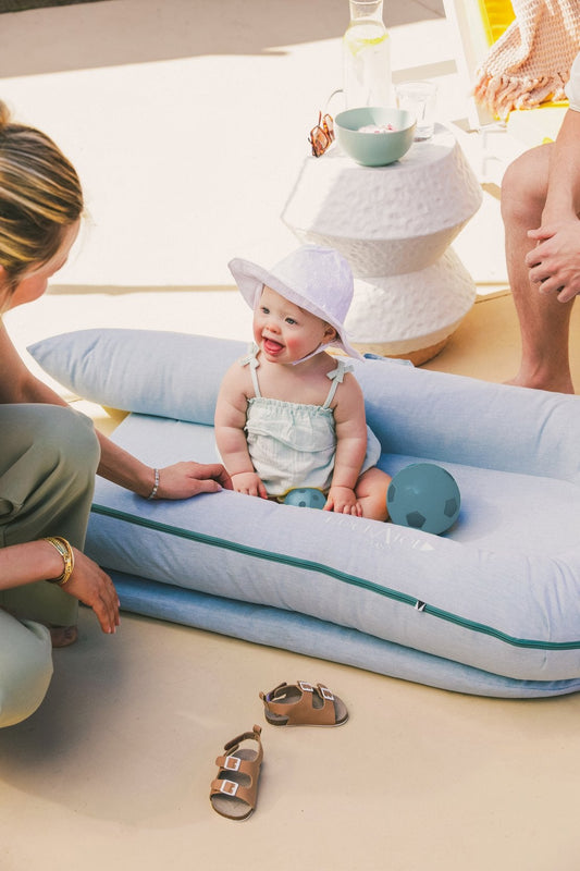 DockATot Grand Dock, Perfect for Lounging and Playtime, Chambray, -- ANB Baby