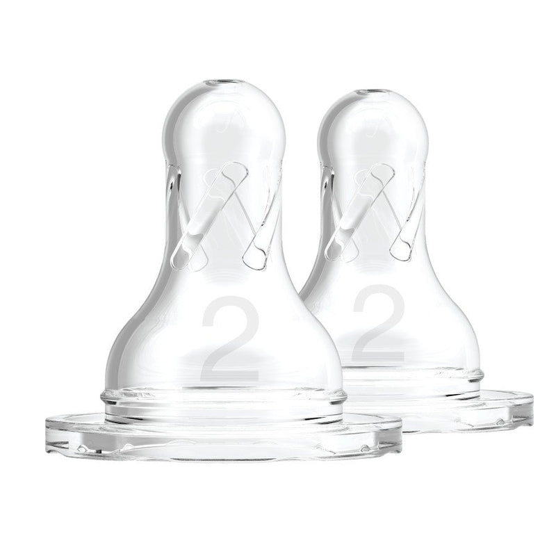 Dr. Brown's Different Level Silicone Narrow Nipple, 2-Pack, -- ANB Baby