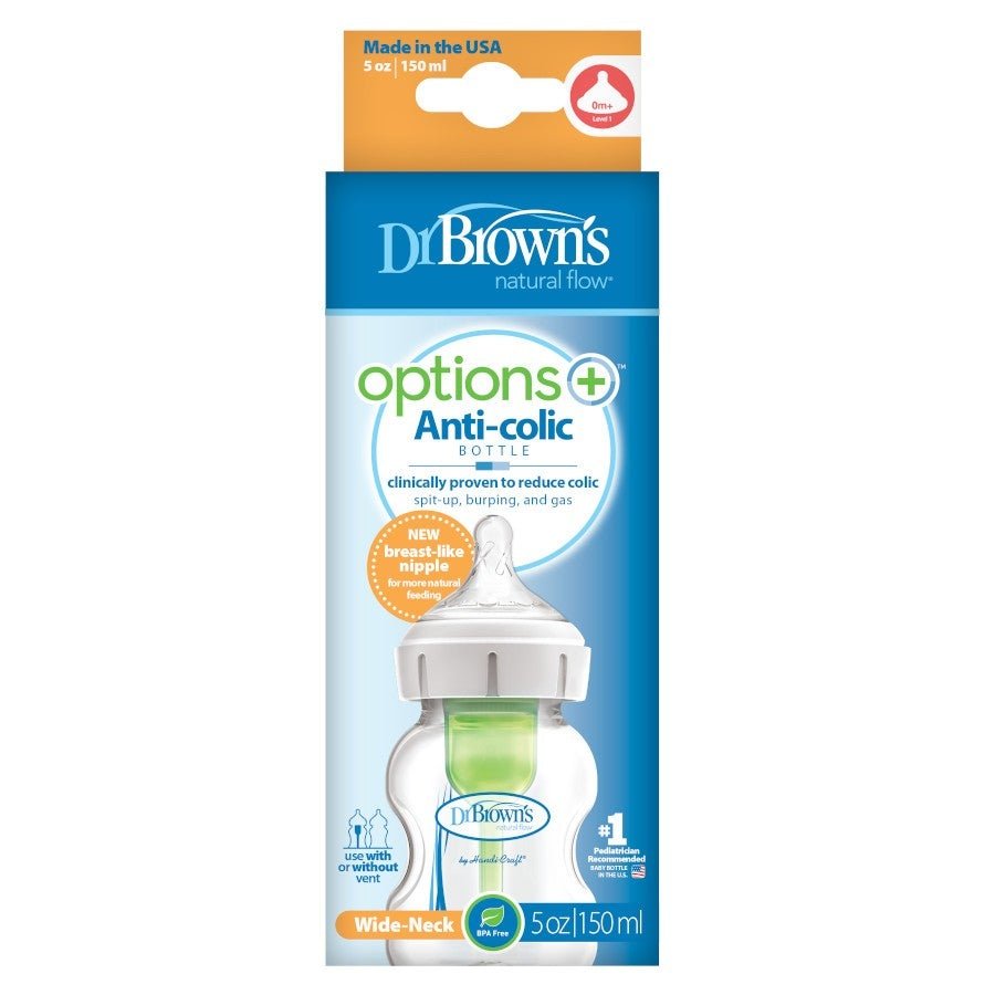 Dr. Brown's Options+ Wide-Neck Bottle, Single, -- ANB Baby