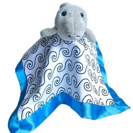 Frankie Dean Dream Blanket and Book, Barry the Shark, -- ANB Baby