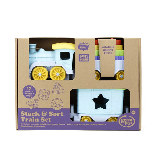 Green Toys Stack & Sort Train, -- ANB Baby