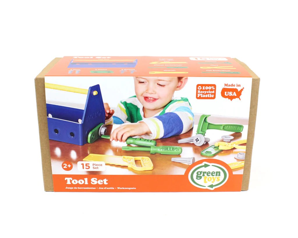 Green Toys Tool Set, Blue, -- ANB Baby