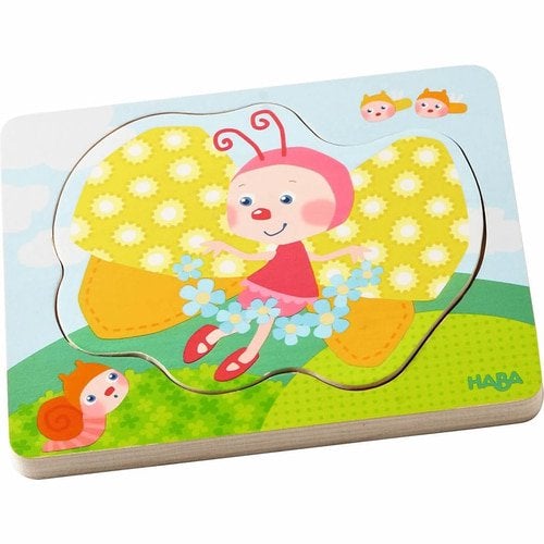 HABA Wooden Puzzle Butterfly, -- ANB Baby