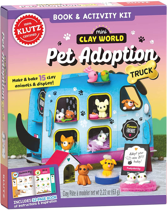 Klutz Mini Clay World Pet Adoption Truck Craft Kit, -- ANB Baby