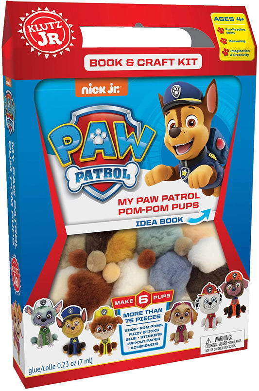 Klutz My Paw Patrol Pom-Pom Pups Jr. Craft Kit, -- ANB Baby