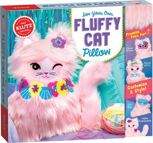 Klutz Sew Your Own Fluffy Cat Pillow Arts & Crafts, -- ANB Baby