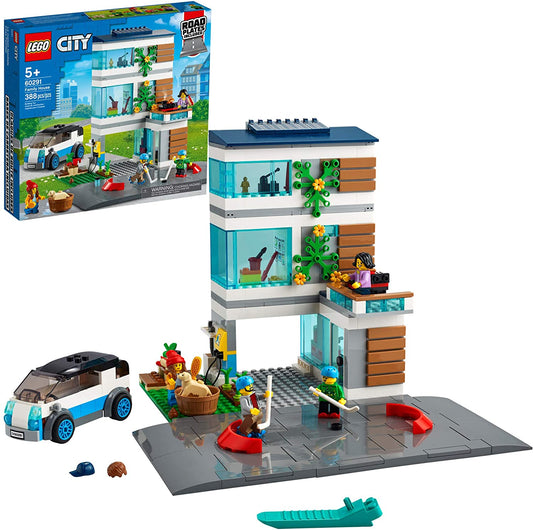 Lego City Family House Building Kit, 388 Pieces, -- ANB Baby