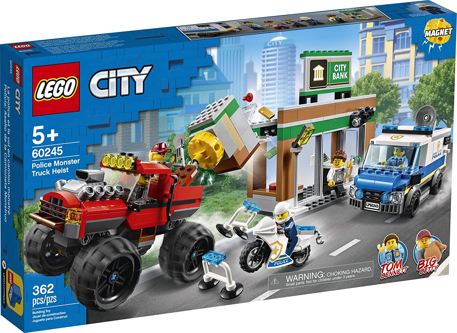 Lego City Police Monster Truck Heist Police Toy, 362 Pieces, -- ANB Baby