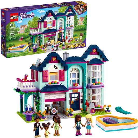 Lego Friends Andrea's Family House Building Kit, 802 Pieces, -- ANB Baby