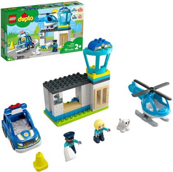 Lego Police Station & Helicopter Building Toy, -- ANB Baby