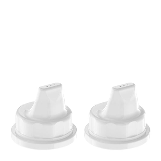 Lifefactory Sippy Caps for 4-Ounce and 9-Ounce, White, Pack of 2, -- ANB Baby