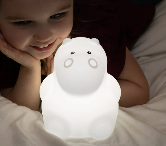 Lumi Pets Hippo Night Light, -- ANB Baby
