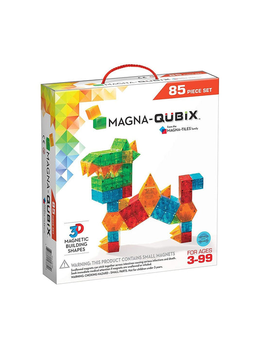 Magna-Qubix 85-Piece Original Magnetic Building Blocks Set, -- ANB Baby