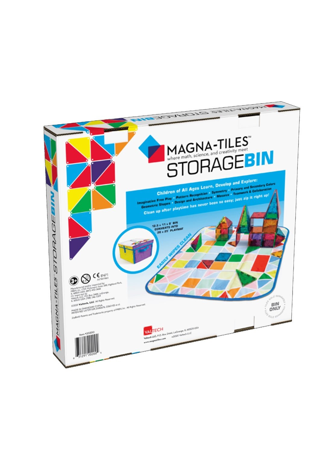 Magna-Tiles Storage Bin & Interactive Play-Mat, -- ANB Baby