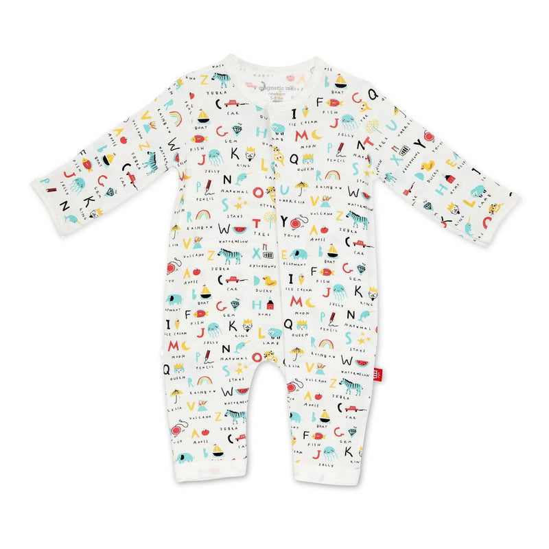 Magnetic Me ABC Love Modal Magnetic Coverall, -- ANB Baby