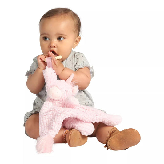 Manhattan Toy Adorables Petals Blankie with Silicone Teether, -- ANB Baby