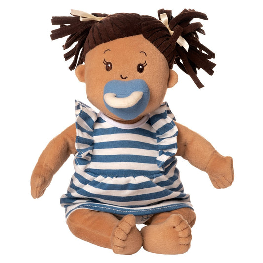 Manhattan Toy Baby Stella Beige Doll with Brown Hair Toy, -- ANB Baby