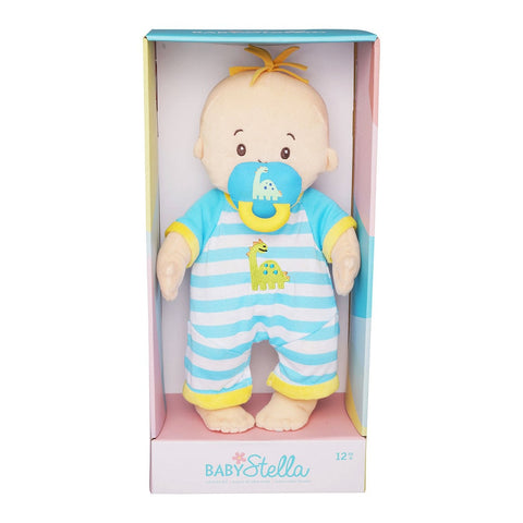 Manhattan Toy Baby Stella Fella Doll with Yellow Hair Toy, -- ANB Baby