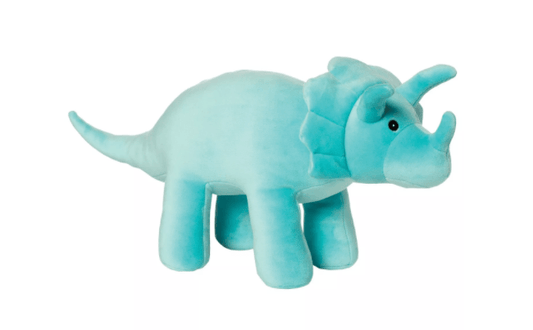 Manhattan Toy Spike Velveteen Triceratops Dinosaur 9.5" Stuffed Animal, -- ANB Baby