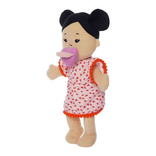 Manhattan Toy Wee Baby Stella Light Beige With Black Buns, -- ANB Baby