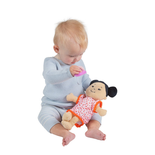 Manhattan Toy Wee Baby Stella Light Beige With Black Buns, -- ANB Baby