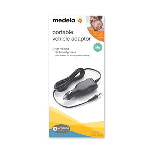 MEDELA 9 Volt Portable Vehicle Adaptor For Medela 9v Breast Pumps, -- ANB Baby