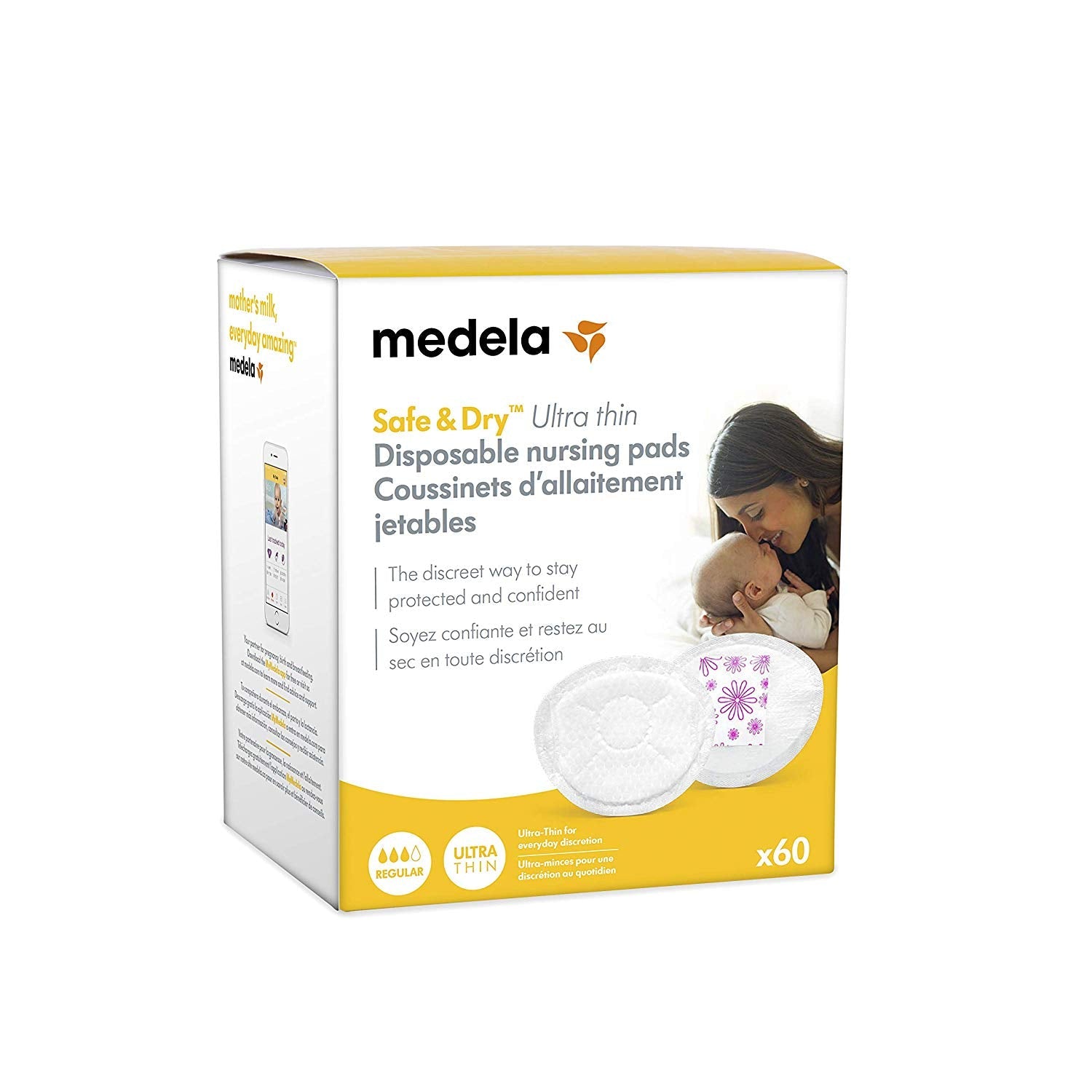 Medela Safe and Dry™ Ultra Thin Disposable Nursing Pads, -- ANB Baby