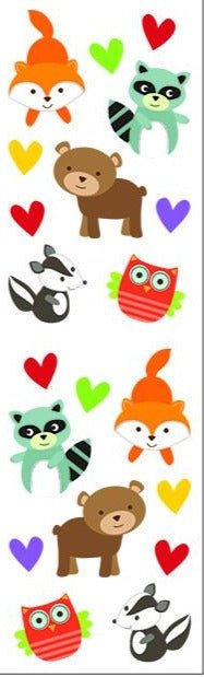 Mrs. Grossman's Strip of Forest Pal Babies Stickers, -- ANB Baby