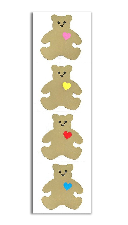 Mrs. Grossman's Strip of Gold Classic Bear Stickers, -- ANB Baby