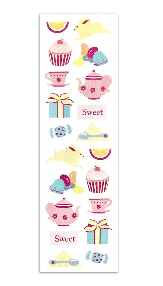 Mrs. Grossman's Strip of Limited Edition Tea Time Stickers, -- ANB Baby
