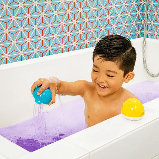 Munchkin Color Buddies Moisturizing Bath Bomb and Dispenser Toy Set, -- ANB Baby