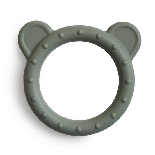 Mushie Bear Silicone Teether, Dried Thyme, -- ANB Baby