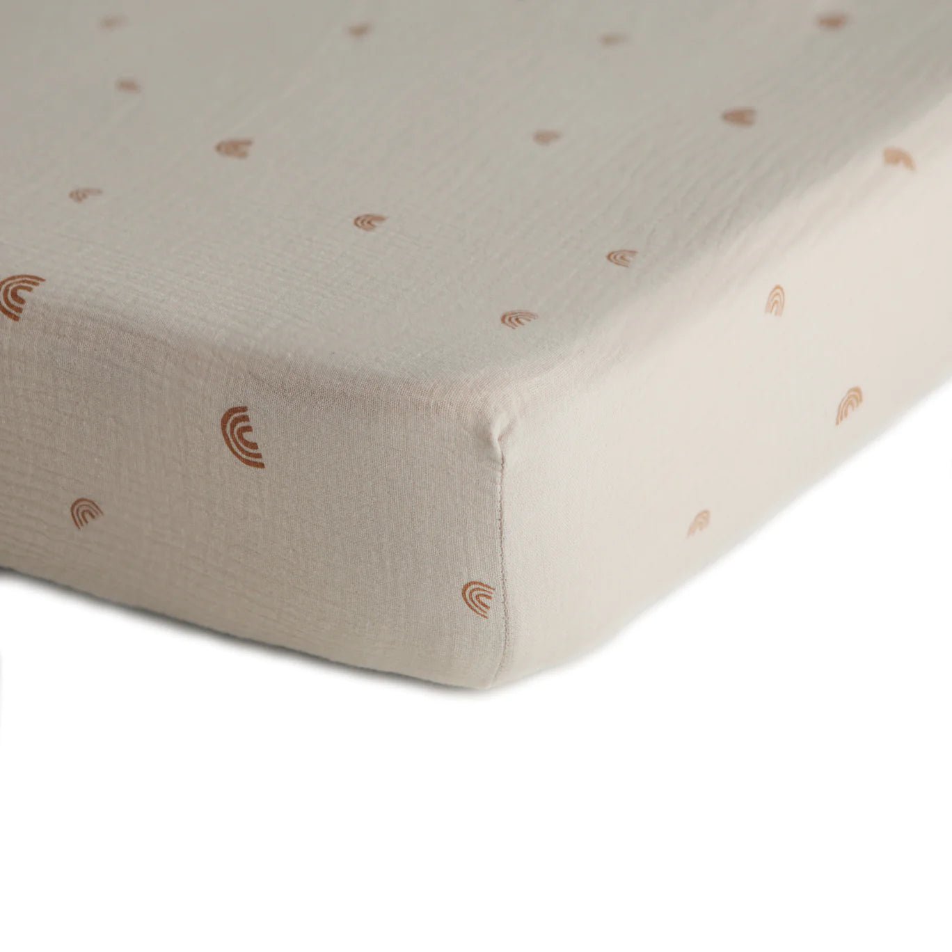 Mushie Extra Soft Muslin Crib Fitted Sheet, -- ANB Baby