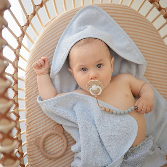Mushie Hooded Towel, -- ANB Baby