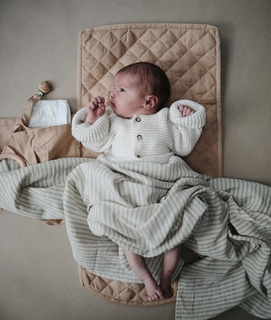 Mushie Muslin Swaddle Blanket, -- ANB Baby