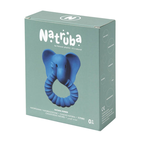Natruba Elephant Teether, Blue, -- ANB Baby