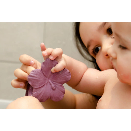 Natruba Hawaii Flower Teether, Purple, -- ANB Baby