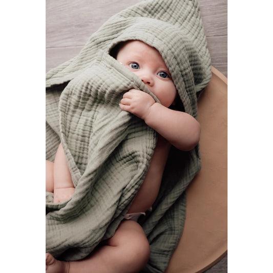 Natruba Muslin Baby Hooded Bath Towel, -- ANB Baby